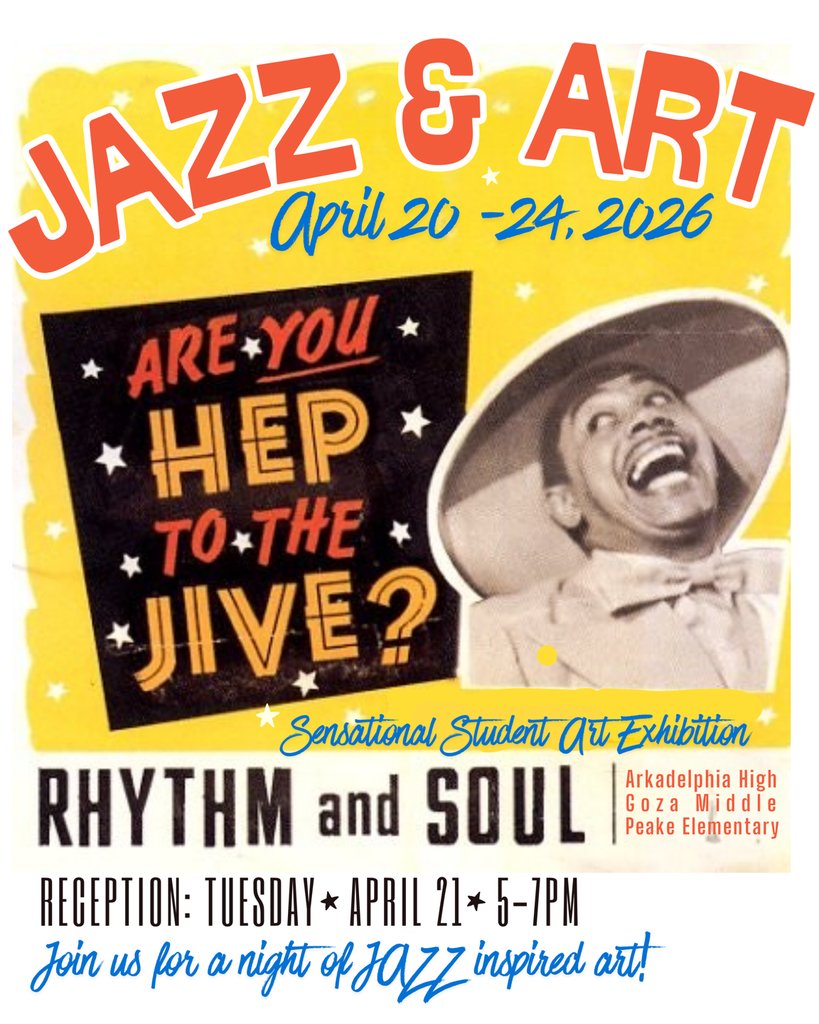 APSD_News's tweet image. Here is what is happening this week in the Arkadelphia School District!
ATLAS Exams continue at Peake and begin at AHS for 9th/10th grade.
The Arkadelphia K-12 Art Show begins Monday. Join us for a reception Tuesday from 5p.m. to 7p.m.
Have a great week!
#BadgerPride