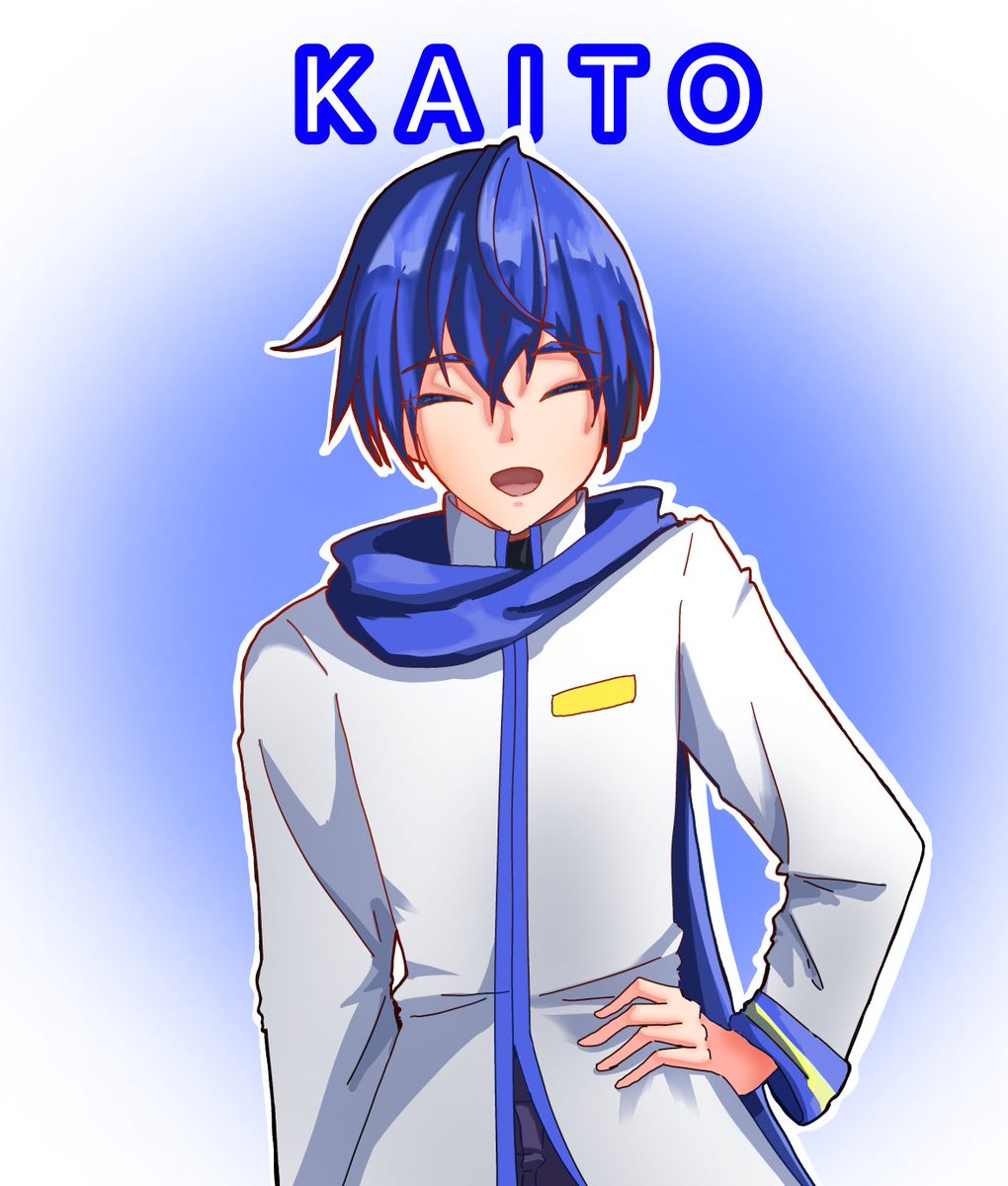 ria102555's tweet image. 推しをカッコ可愛く描きたい…！🍨
イケメンを描けるように練習します…！ただこれでも結構満足…笑
#KAITO