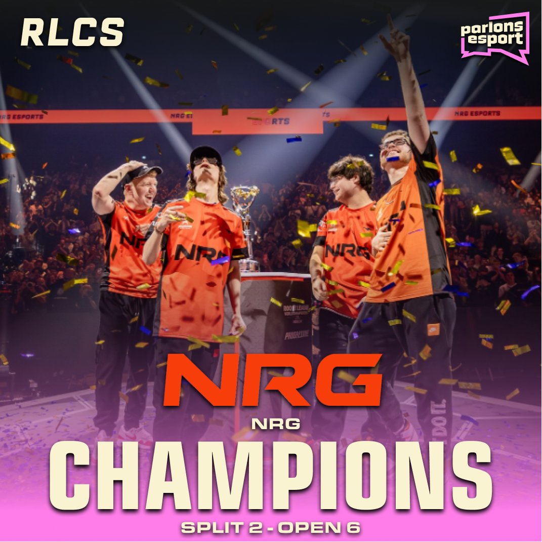 ParlonsRL's tweet image. 🚨⚽️🚙 | @NRGgg REMPORTE L'OPEN 6 #RLCS NA !

🇺🇸 @At0micRL
🇺🇸 @BeastModeLK
🇺🇸 @DanielRL__ 
🇺🇸 @Satthew (C)

Ils S'IMPOSENT face à @Spacestation 4-1 et TERMINENT Seed 1 NA ! 🥇

Un nouveau TITRE en France après les WORLDS 2025 ? 🤔🏆