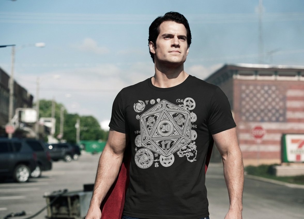 yamikyuga's tweet image. This arcane D20 design blends fantasy magic, RPG vibes, and mystical symbols into one powerful aesthetic.
For true gamers &amp;amp; dungeon masters. 👉 Get yours now !

teepublic.com/t-shirt/908433…

#d20 #henrycavill #superman #tabletoprpg #dndart #fantasydesign #rpgdice