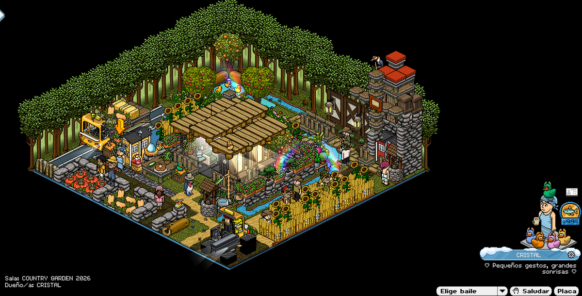 Cristalpunto's tweet image. Mi pequeño homenaje a la vida en el campo para el concurso de #CountryLiving. Un rincón para desconectar y respirar aire puro. 

Usuario: CRISTAL 🇪🇸
@HabboOrigins
#HabboOrigins 
#HabboHotelOrigins