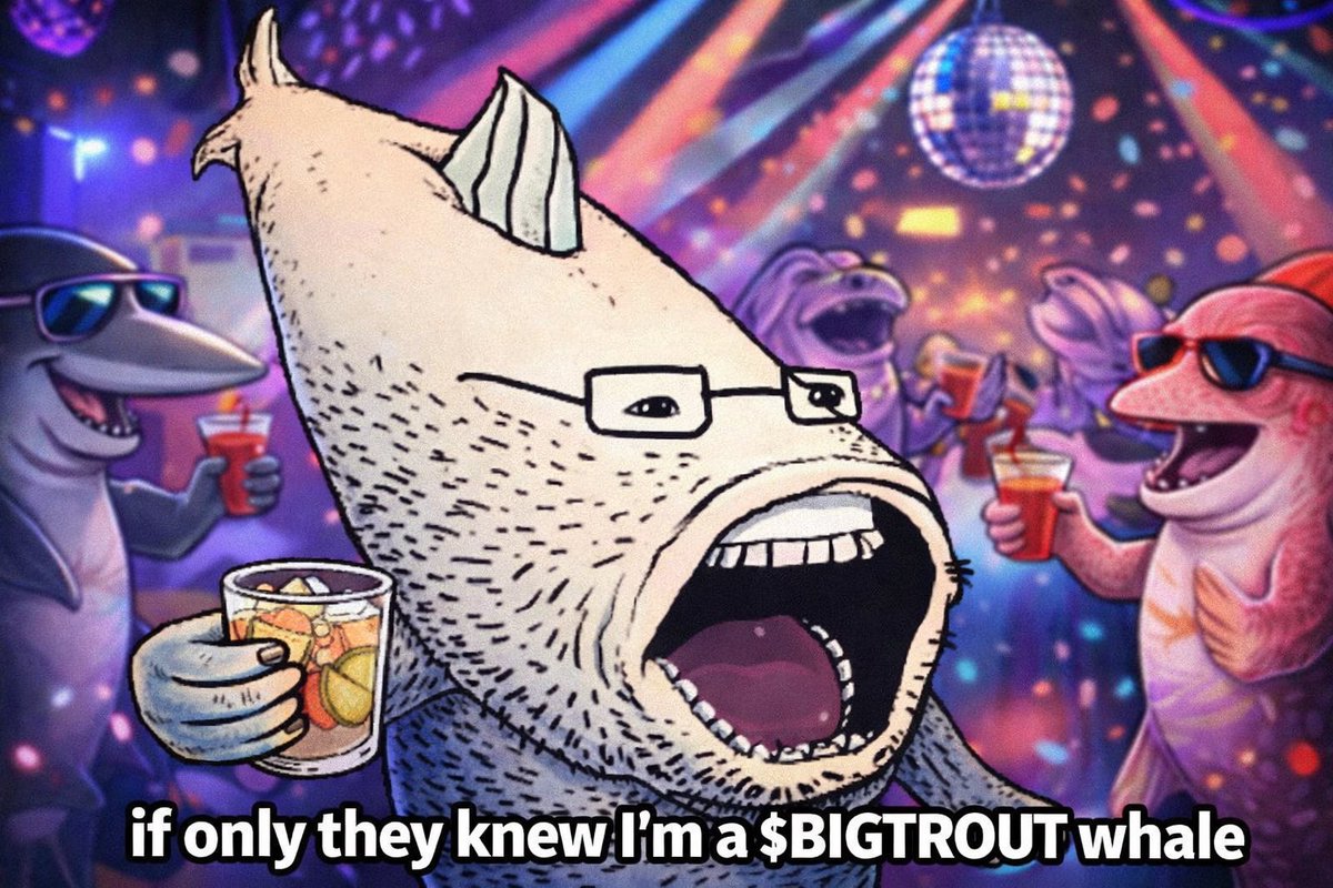 bitcoinmaxing's tweet photo. Plenty of fish in the sea… but only one $BIGTROUT 🐟

When the return-to-sol memes hit, it won’t be the endless new pairs running it up — it’ll be the communities that stayed loud, stayed loyal, and kept building 🌊 

Whales know where the real depth is 🐋 

Stay locked in https://t.co/Qpsu5mQRG6