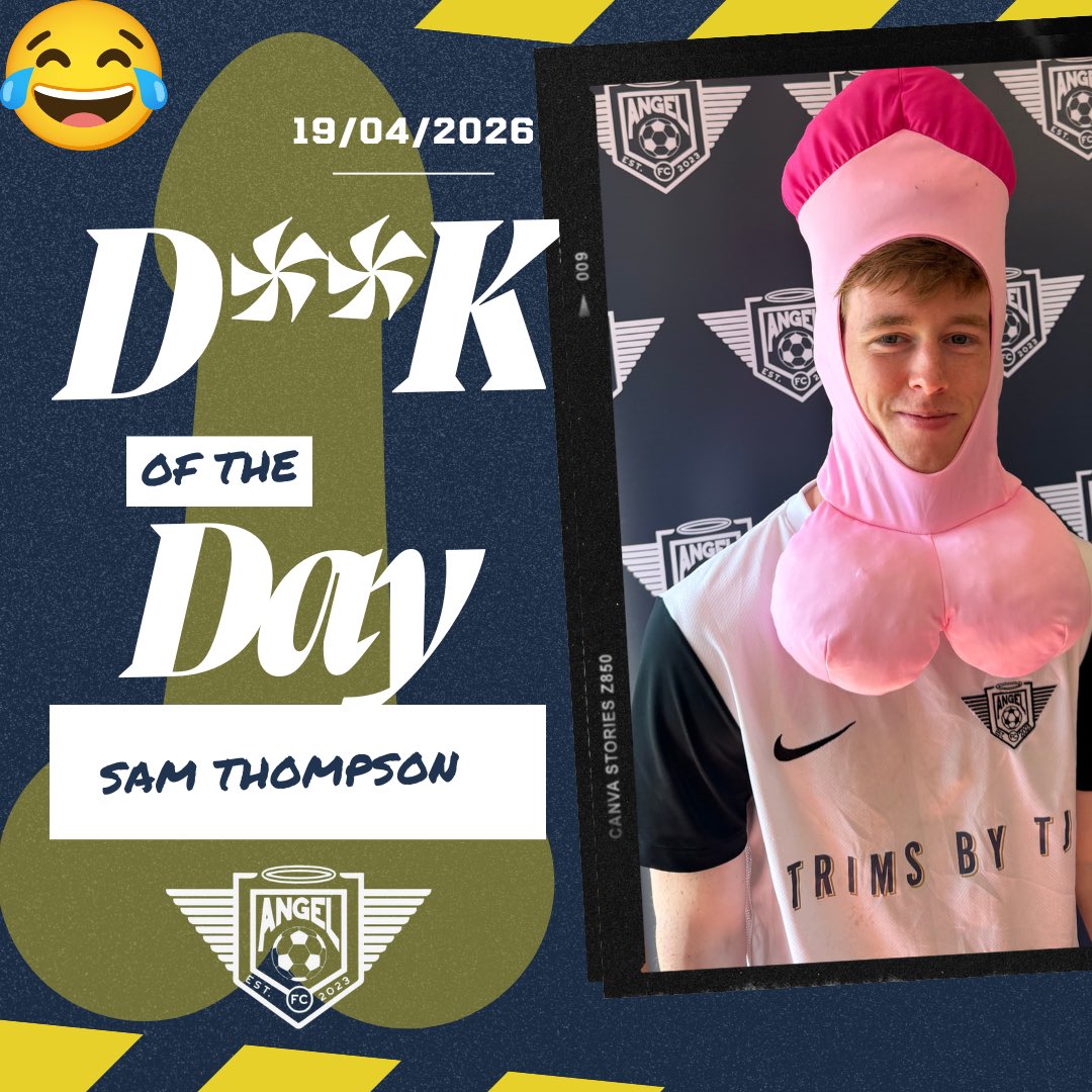 FCAngel23's tweet image. This weeks D**k Of The Day award went to @SamThompso66494 for a honking foul throw, more than enough to receive this weeks DOD award! Well played Sammy T 😜😜🤣 #DOD 🫱🏾‍🫲🏽🪽