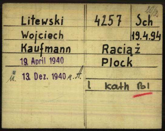 TomFromKatowice's tweet image. My name is Wojciech Litewski🇵🇱, 
a merchant from Płock, born on April 1️⃣9️⃣, 1894 in Raciąż.
I was murdered by #Germans in their #Death camp #Auschwitz on Nov.14, 1941 at the age of 4️⃣7️⃣ only because I was a #Pole.
Please,#NeverForget me!
#WWII #genocide #NeverAgain 
#reparations