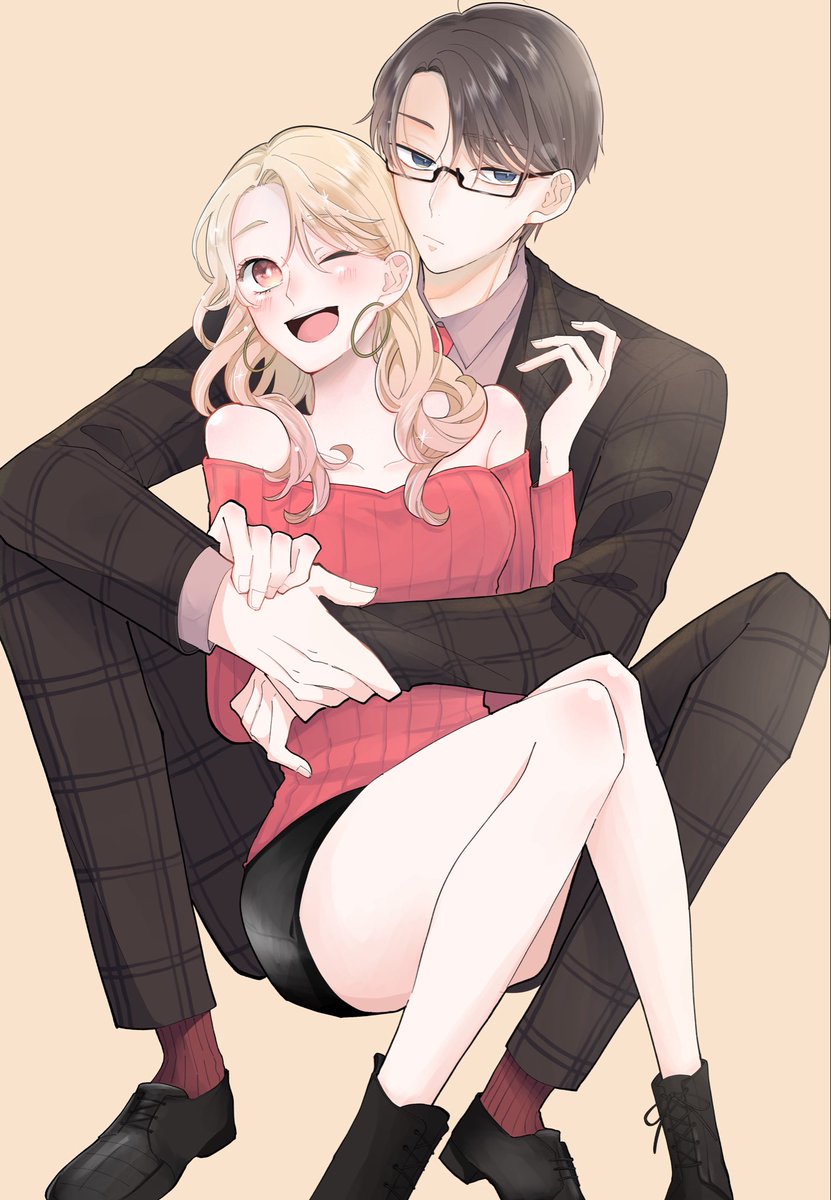 『#あくまでビジネスですが』電子コミック１巻本日発売です☺️💕
あとがきに小さなスナップ写真風イラストを何個か描いてます。
うたた寝する2人も小さく描いてるので、よかったら読んでみてください😌💕