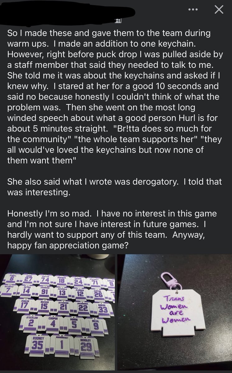 Anything to say <a href="/PWHL_Minnesota/">x - Minnesota Frost</a> or <a href="/thepwhlofficial/">PWHL</a>? 

Not interested in your pride collection if your league considers supporting trans women to be derogatory and thinks it okay to tell a fan the team no longer wants their gift bc they like Curl more than they care about pride