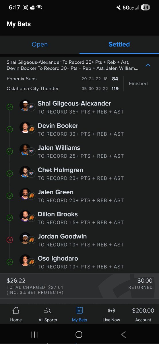 JoeGregory12's tweet photo. @FanDuel_Support Am I missing something? https://t.co/llpjL49cXA