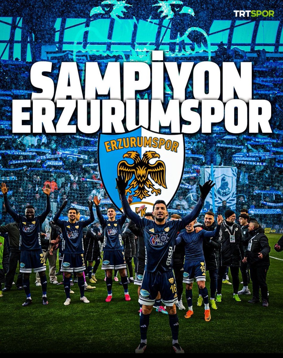 Dadaş diyarının yiğit evlatları, inancın ve mücadelenin adı oldunuz.
Şampiyon olarak Süper Lig’e yükselen Erzurumspor’umuzu gönülden tebrik ediyorum.

Hoş geldiniz Dadaşlar!

#Erzurumspor <a href="/Erzurumspor/">Erzurumspor FK</a>