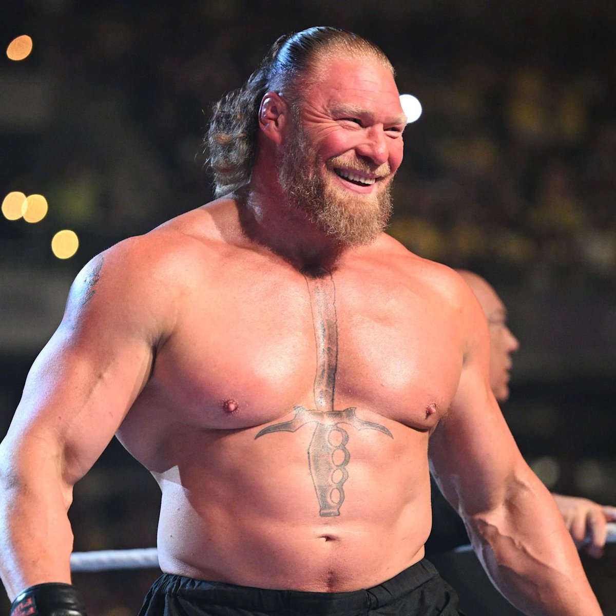 FanDuel's tweet photo. DID BROCK LESNAR JUST RETIRE?!?!?

If he did, he had one historic career 🙌

- UFC Heavy Weight Champion
- 7-time WWE Champion
- 3-time Universal Champion
- King of the Ring Champion (2002)
- Royal Rumble winner (2003 and 2022)
- Money in the Bank winner (2019)
- Youngest WWE Champion at age 25

#WrestleMania