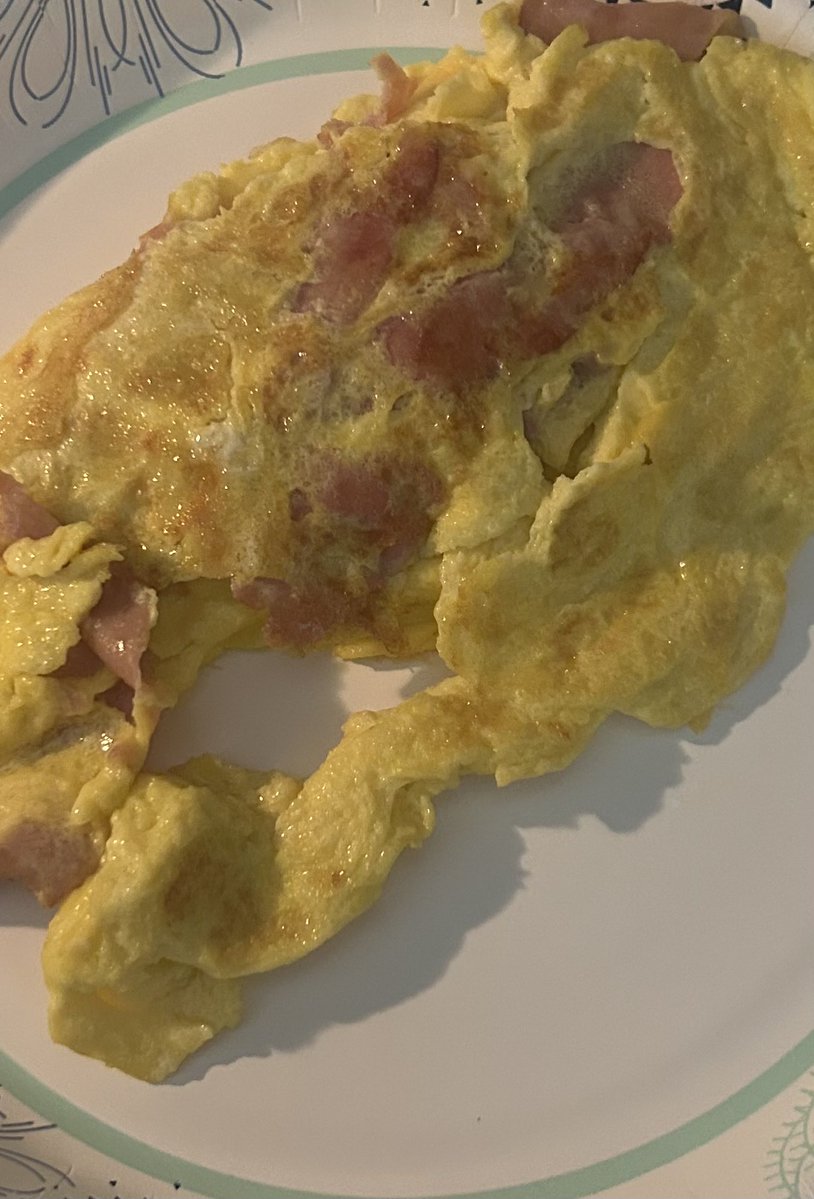 timewaster89's tweet image. It’s the day of my exam and I made myself an omelette! #food #breakfast