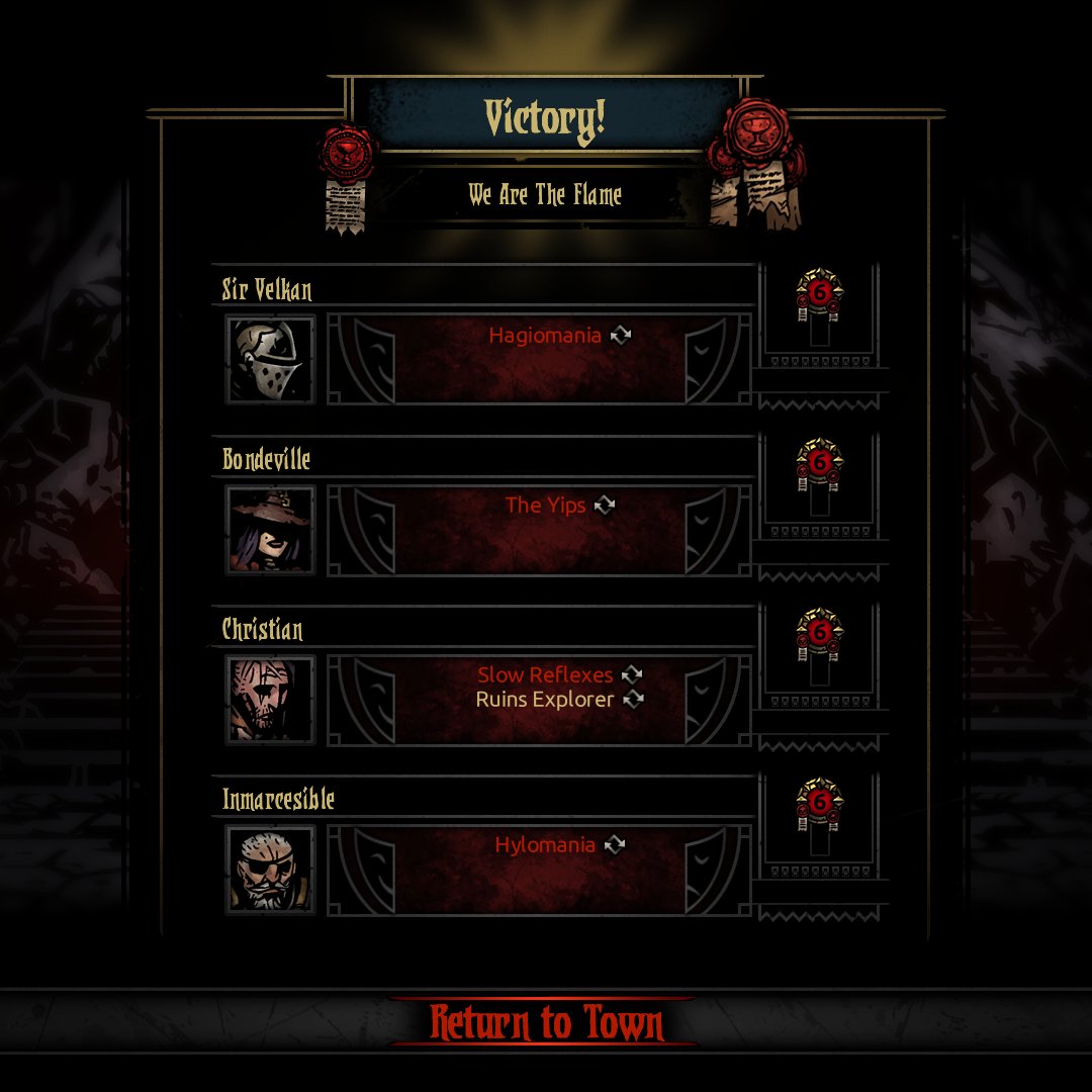 DizzyCat4's tweet photo. @Thorned_Knighty @christt105 y Inmarcesible se han pasado la primera run de la darkest dungeon. Vamos equipo https://t.co/K7zymUj9Ky