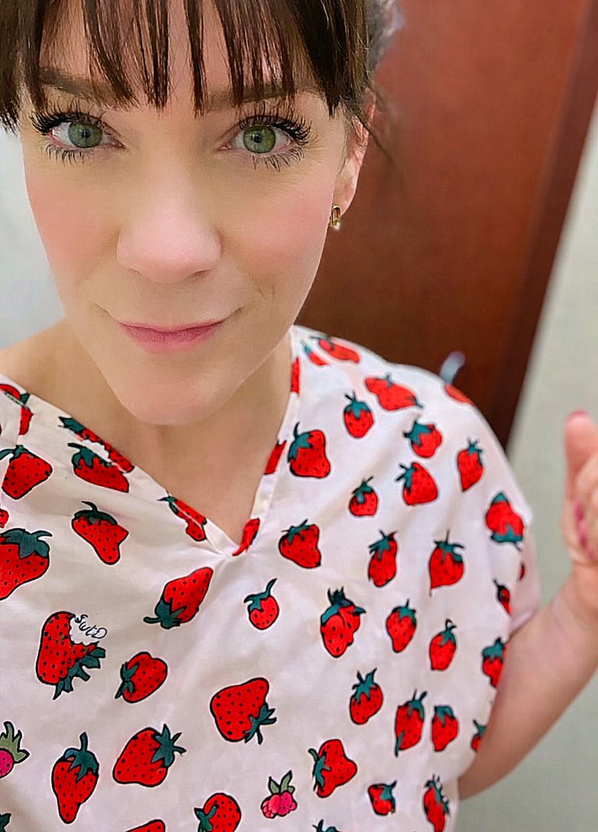 When life gives you lemons, wear strawberries 🍓 Cute and courage coexist for the not-so-sweet days of treatment. 

#radiationtherapy #breastcancer #bcsm