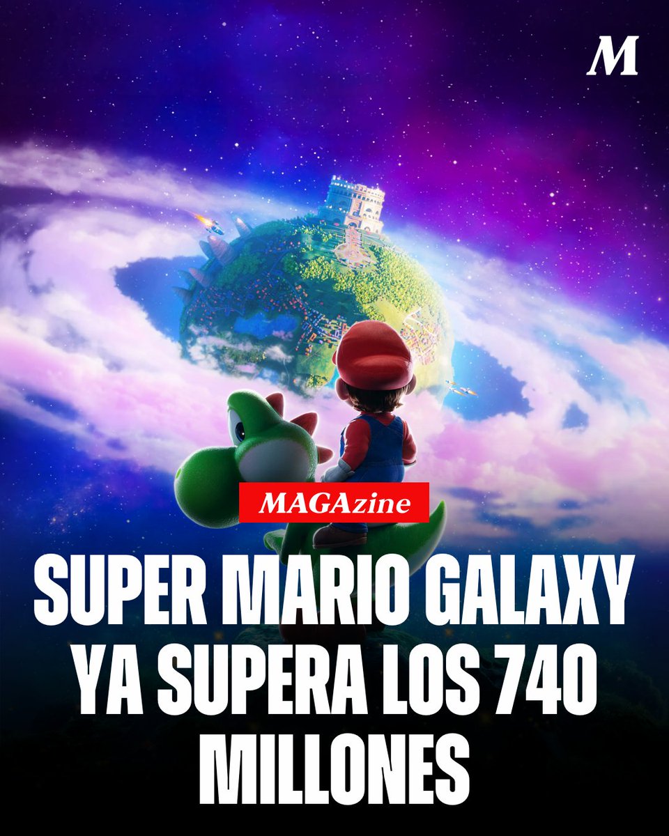 🍿🚨 LO LLORAN LOS PROGRES: Super Mario Galaxy Movie ya superó los 740 millones de dólares en taquilla global.

‼️ Además, la franquicia cinematográfica de Mario ya pasó los 1.800 millones con apenas dos películas.