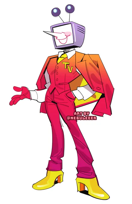 drew tenna in an outfit i saw on pinterest #tenna #deltarune
