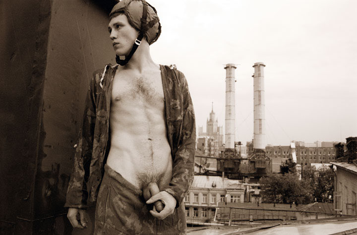 Slava Mogutin - Anton (Roof cock2), Moscow, 2000