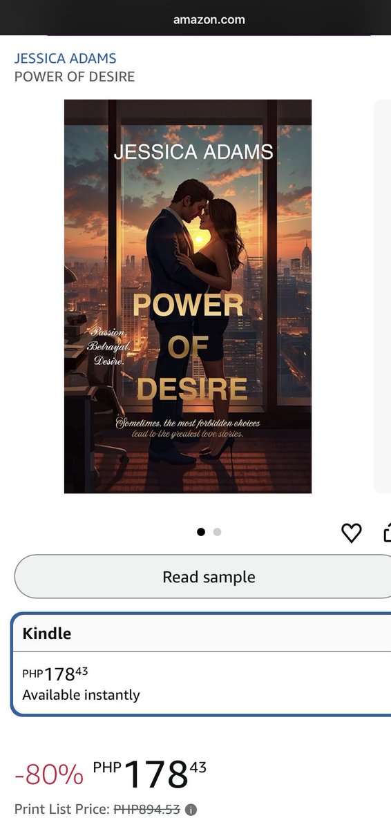 jessadamswriter's tweet image. Huge savings on the Kindle version of Power of Desire! Get the full experience for a fraction of the print price. 📖🔥 

Link to buy:a.co/d/07xouIol

#writer #amazon #kindle #WritingCommmunity #writerslife #writing