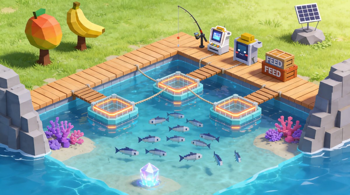 epicseeder's tweet photo. @ChainersGame A high-tech fishery where nature meets Web3!

💠 Bio-Cages: Neon units for max yield. ⚡ Solar UI: Auto-feeding &amp; monitors. 💎 Energy Crystals: Boosting fish growth.
Fresh look for the ecosystem! 🚀
0x9461CB80B8a4Cde5CEE452670f5D4deaBEB2c617 https://t.co/QHQAOTgy3l