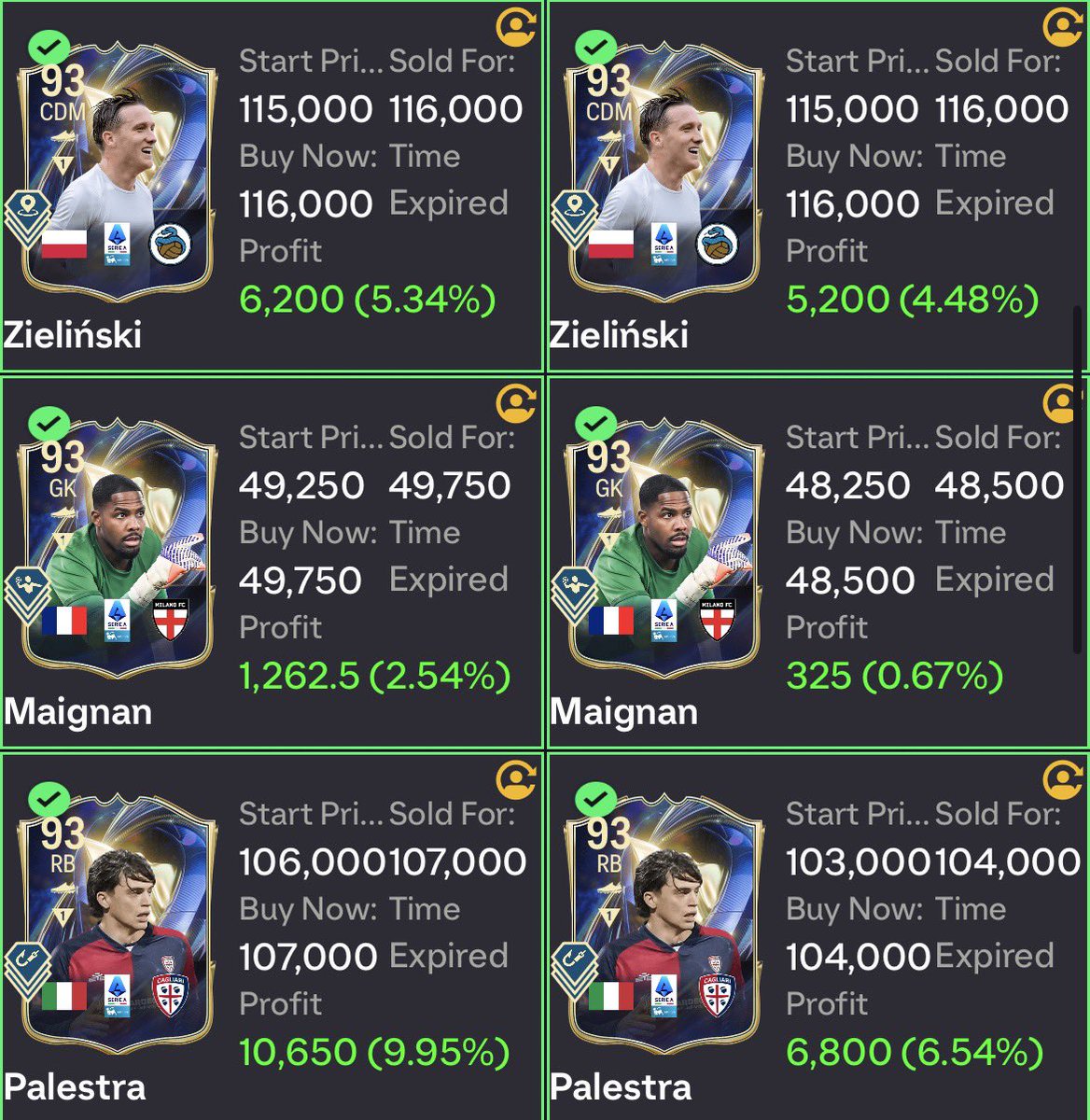 0P_FUT's tweet image. Past couple days have been mega busy so haven’t been able to post live investments but we’ve still made some very nice profits. 

Looking forward to the rest of TOTS and make my way up to 10m

#FC26 #TOTS