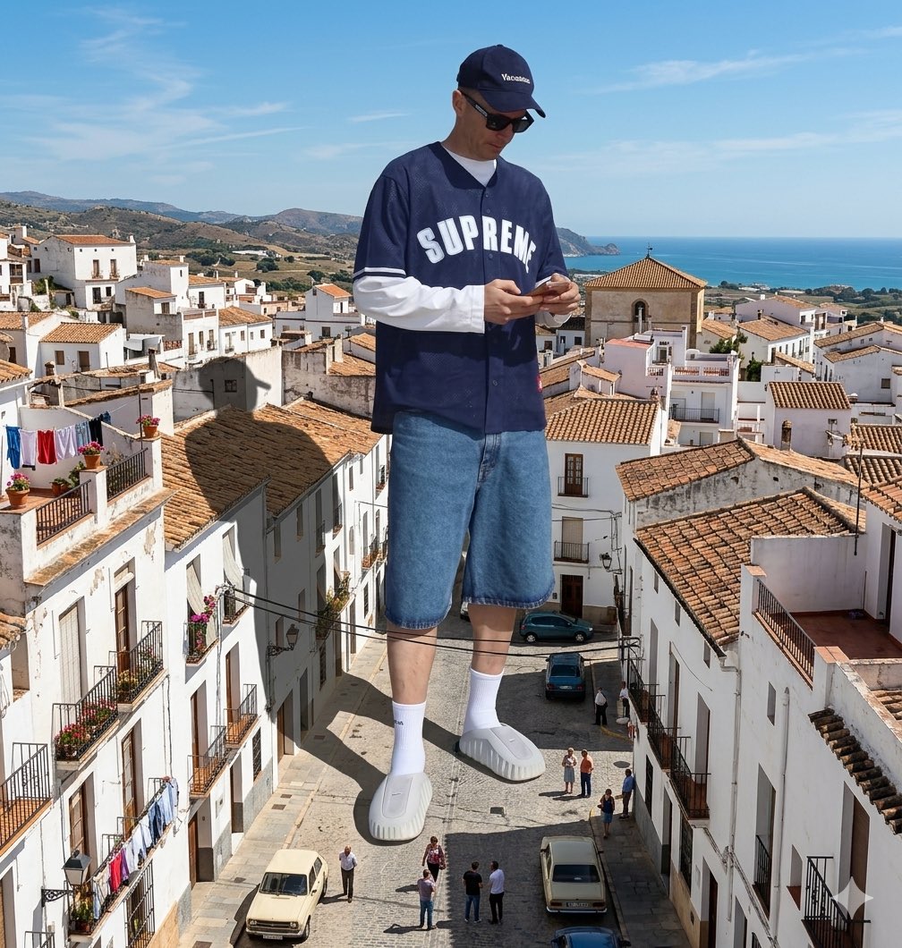 adi_696's tweet photo. Giant @lewy_official in little city 

#AI #giant #giantmen #giantguy https://t.co/lAp4Zszn1X