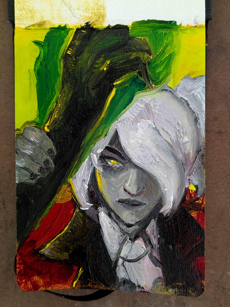 Been playing a lot of #deadlock recently.

and I needed an excuse to do some oil painting sketches.
So imma do a few of the characters