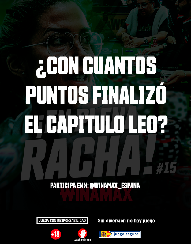 🎁 ¡SORTEAMOS UN TICKET DE 10 €!

🔍 ¿Cuántas fichas tenía Leo Margets al final del capítulo #15 de En La Mente de Un Pro? 

🔁 Síguenos + RT + Respuesta y Nick Winamax.