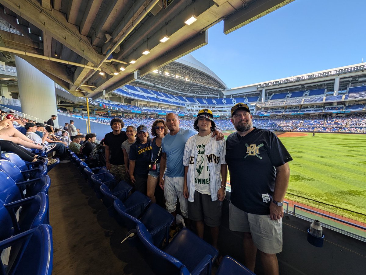 george__b's tweet photo. thanks @Brewers for having us in S FLA.  it was a blast! https://t.co/1M13liFLcm