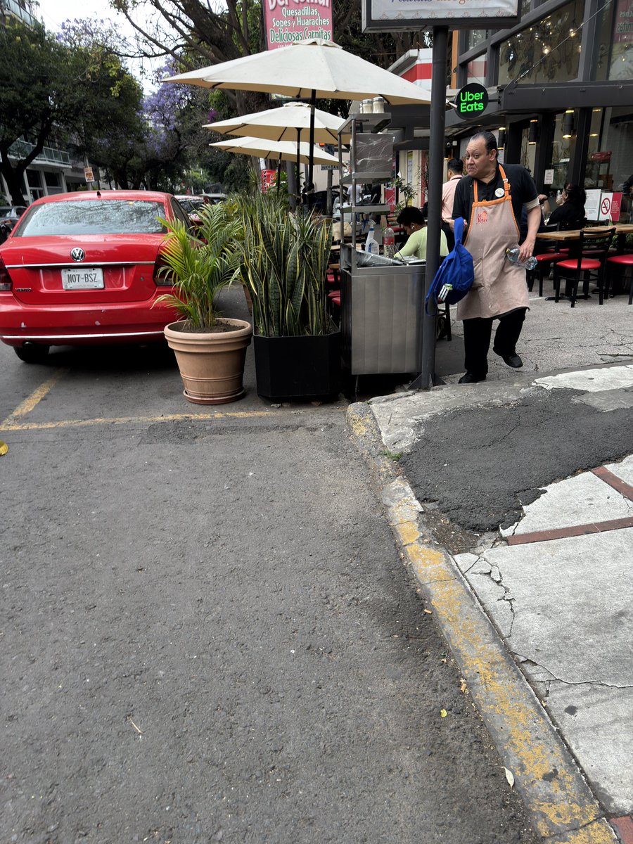 revuelta2020's tweet photo. La @BJAlcaldia bajo el mando de @LuisMendozaBJ hacen por donde ve la suegra y después olvidan, tan difícil es controlar  a @lacasadelayeya de parroquia en la del valle para que deje de apartar la calle y bajar macetas? La calle no es privada @supercivicosmx https://t.co/P8pidmLR79