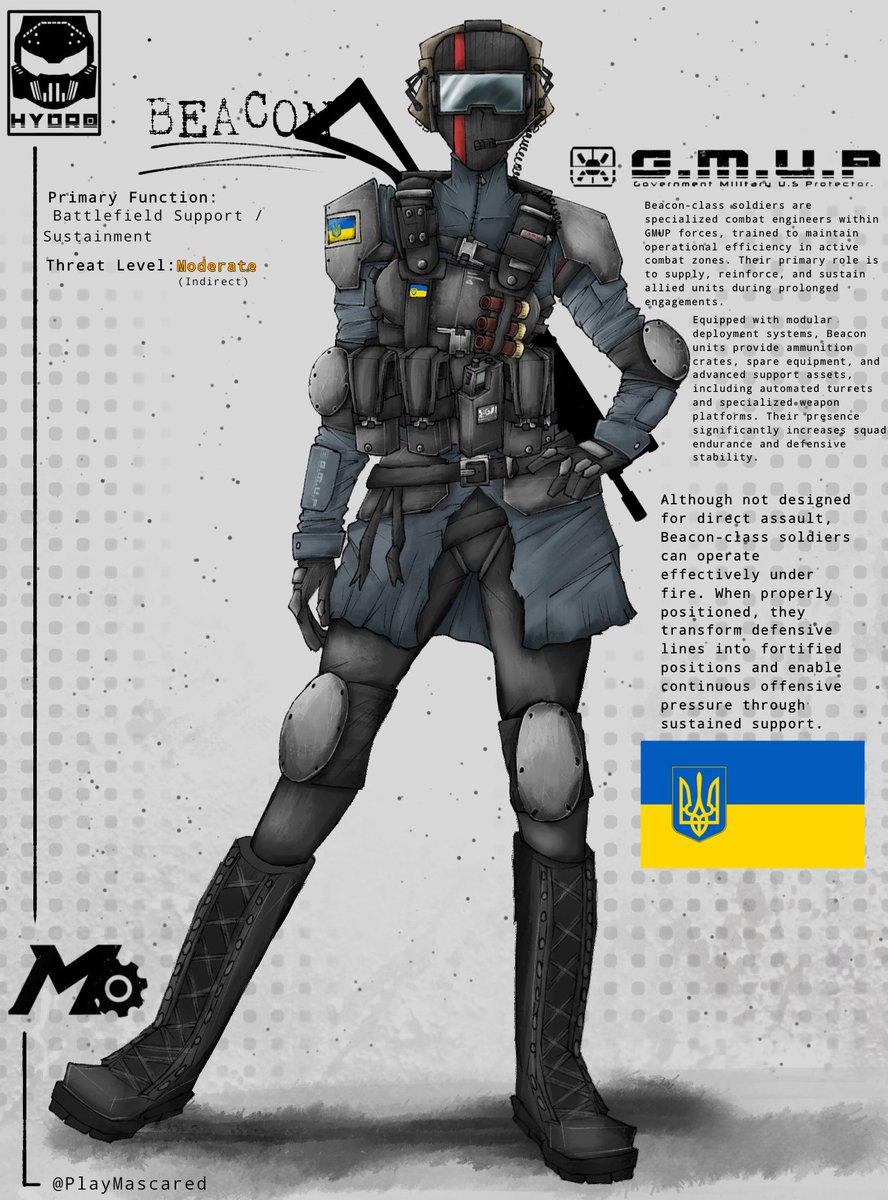 Hydro453arts's tweet photo. Beacon reminds me of bacon, A redesign of a Ukrainian female soldier.
#MASCARED https://t.co/0jRAY2u18h