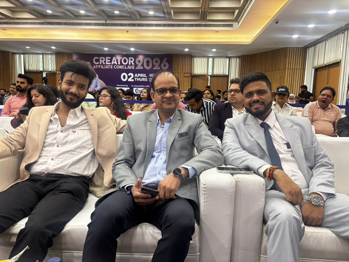 tradergentlem's tweet photo. Honoured to be invited at Creator Conclave 2026, New Delhi🙏  

A special thanks to Amresh Bharti Sir @mahatmaji_technical @we_make_creators for the warm invitation, incredible knowledge shared, and the unforgettable VIP treatment. https://t.co/isHshRCvzD