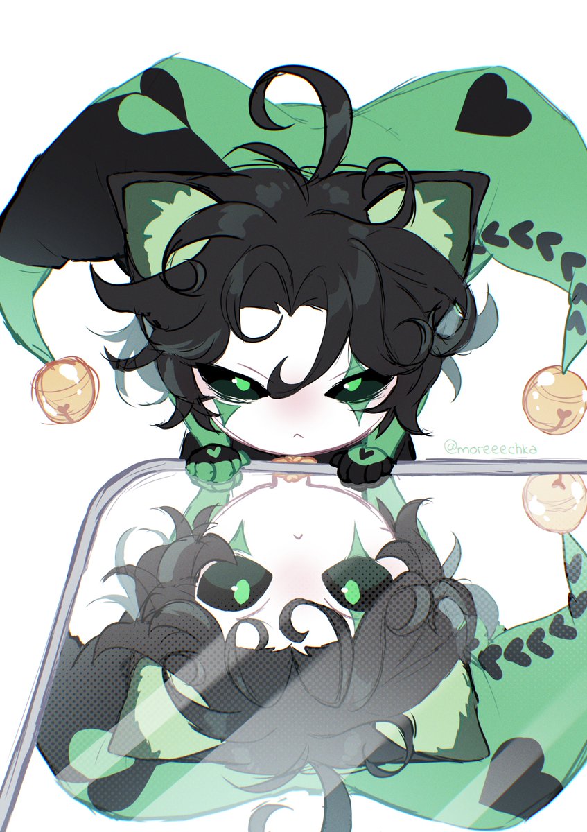 moreeechka's tweet image. YCH??... 😽💗
On my VGen for $45! 🌿

#VGenComm #chibi #vtuber