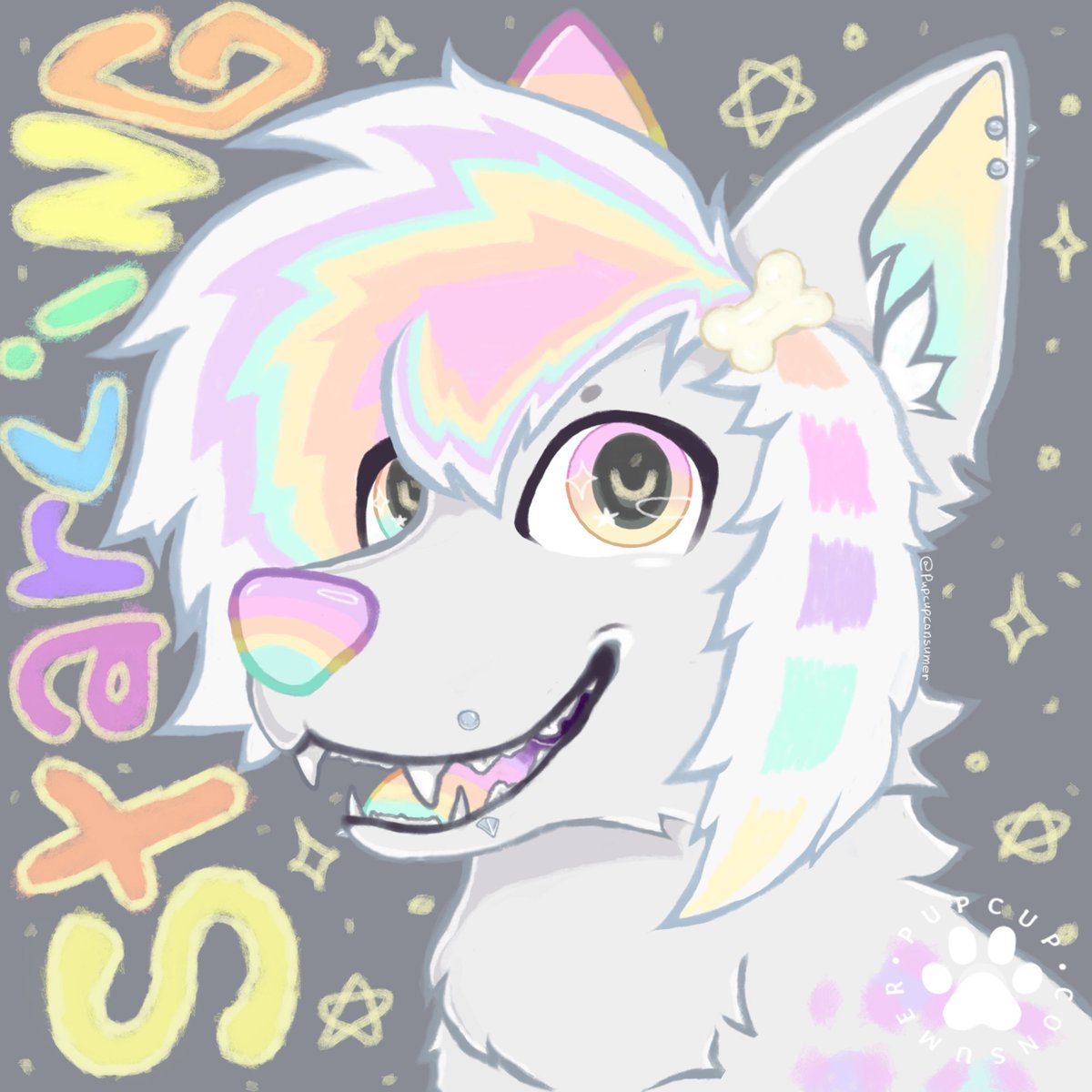pupcupconsumer's tweet photo. headshot of Starling 🐾
this is for my friend @wulfache on Instagram

first drawing in quite awhile, done with a mouse and Krita >_>> https://t.co/dWSDSNibCF