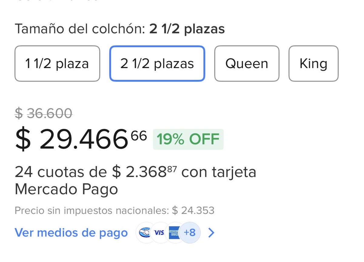 ofertas_AR's tweet image. Inversión recomendada para proteger tu colchón 🙌🏼

Cubre Colchon Impermeable. No hace ruido cuando te moves, eso es clave! 
Se lava en el lavarropas.

Está en OFERTA en ML, podes elegir el tamaño que necesites! ⚡️👇🏼

Link: meli.la/2b1weuX

#colchon #textiles #ofertas