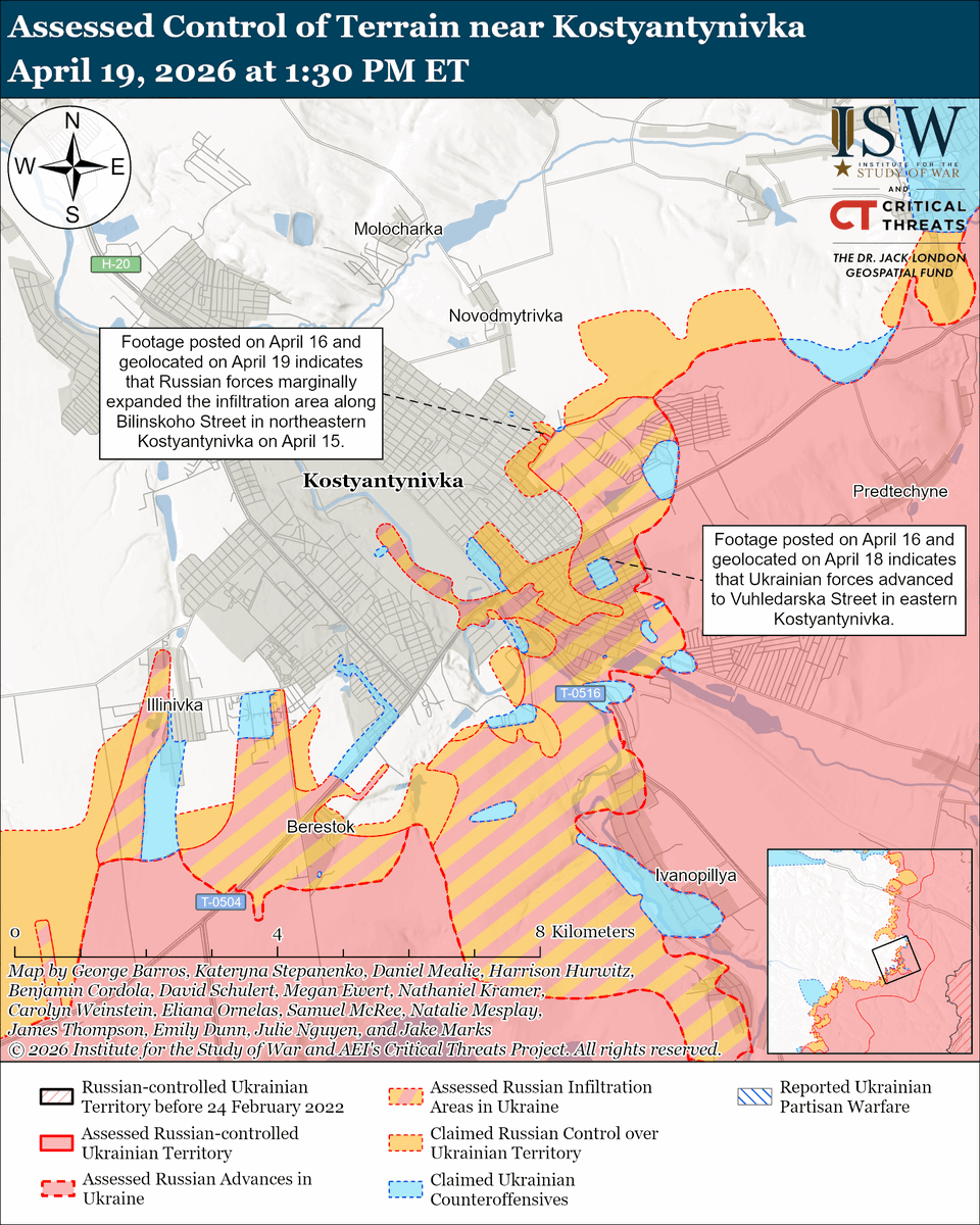 TheStudyofWar's tweet image. NEW: Russian forces conducted four platoon-sized or smaller mechanized and motorized assaults across the theater in the last 48 hours, but these assaults are unlikely to bolster the ongoing Russian spring-summer 2026 offensive.

Additional Key Takeawys:
The Ukrainian Unmanned