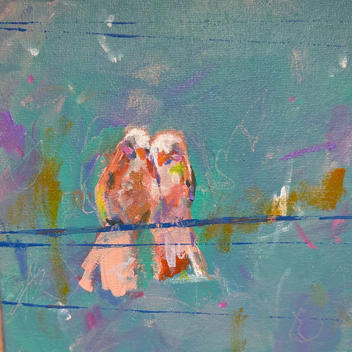 gail_borow81049's tweet image. "Loving these new color combinations in my latest bird series this weekend! Which one speaks to you most? Framed originals available at allartworks.com (shipped to you). #BirdArt #AbstractPainting #OriginalArt #ArtForSale #ImpressionistArt