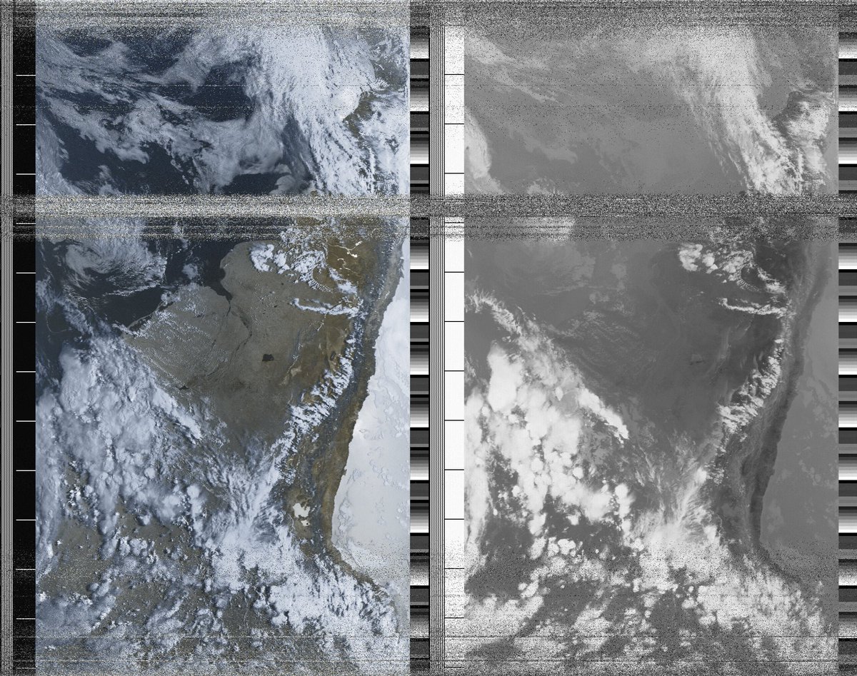 hauntedhacker's tweet photo. There is a specific kind of beauty in the static. 📡🛰️
​#SIGINT #SDR #NOAA #Cipher #TheHauntedHacker #SatelliteDirect https://t.co/FYbqjXNf4y