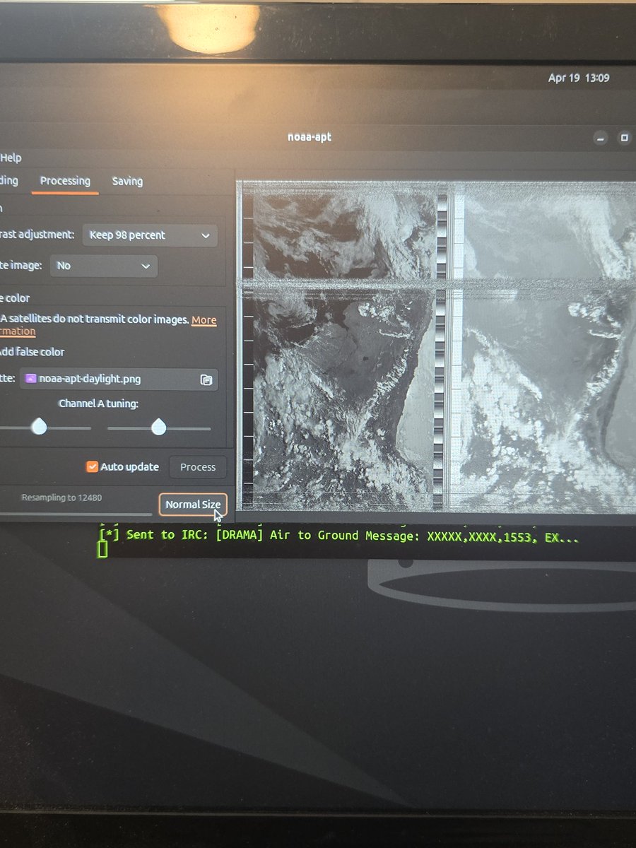 hauntedhacker's tweet photo. There is a specific kind of beauty in the static. 📡🛰️
​#SIGINT #SDR #NOAA #Cipher #TheHauntedHacker #SatelliteDirect https://t.co/FYbqjXNf4y