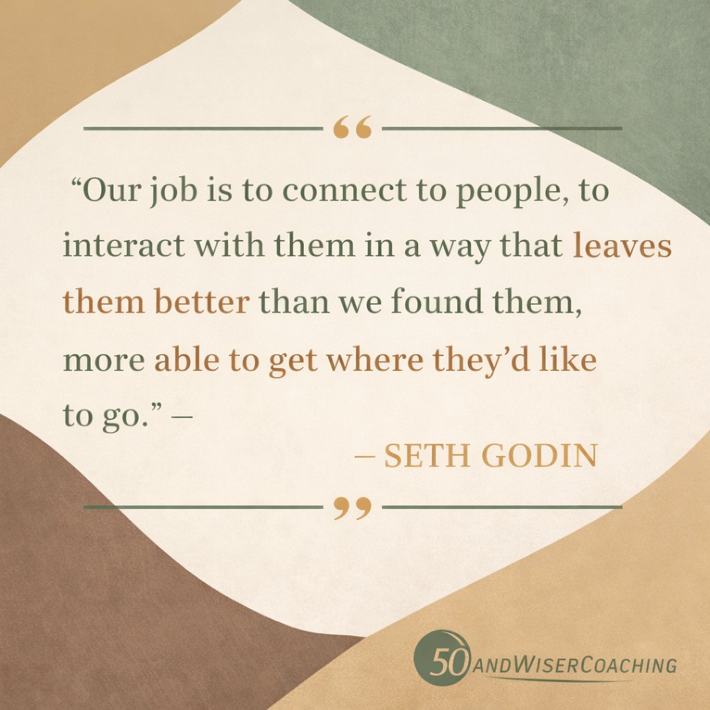 YvonneAJones's tweet image. "Our job is to connect to people, to interact with them in a way that leaves them better than we found them... " ~ Seth Godin  #Connection #BuildingRelationships