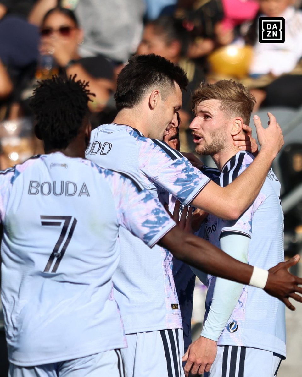 DAZNFootball's tweet image. TIMO WERNER SCORES HIS FIRST GOAL IN MLS AS SAN JOSE EARTHQUAKES STUN LAFC 4-1 🔥 #MLS