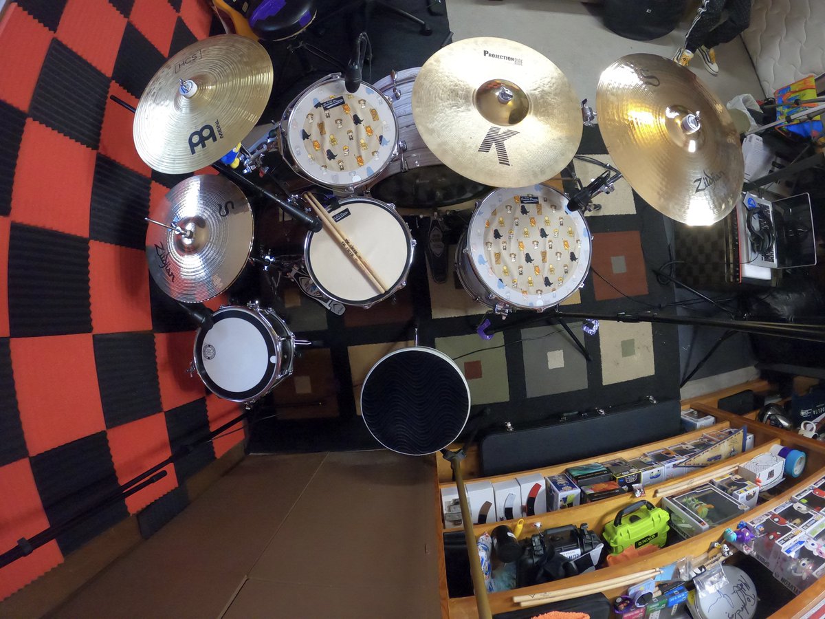 Wide angle top down view 📸🥁