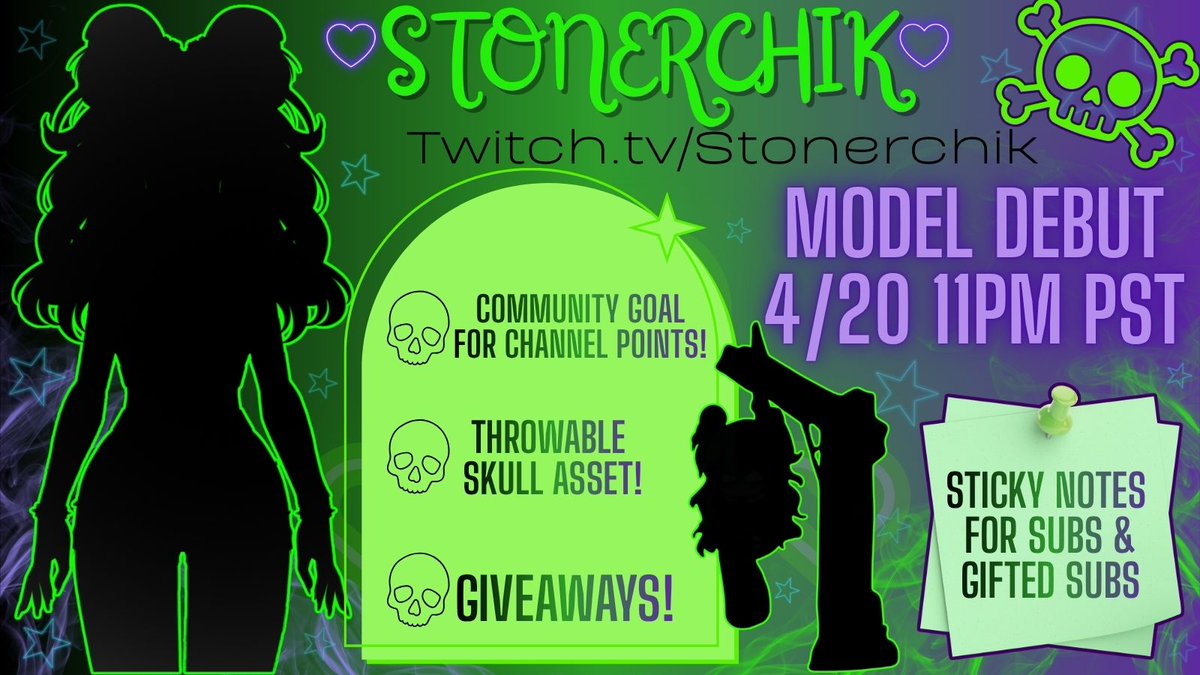 Stonerchik🕷️💚Cyber Goth VTuber💜 tweet media