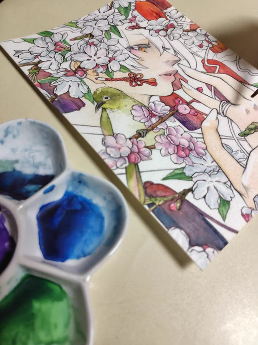 塗り塗り(ㆁωㆁ*) #drawing #イラスト #illustration