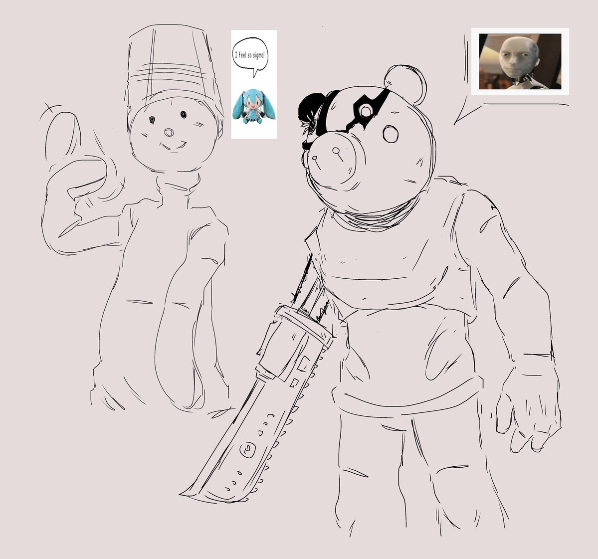 LucasMRosario's tweet image. Two communities I like 
#ROBLOX #bearalpha #piggy