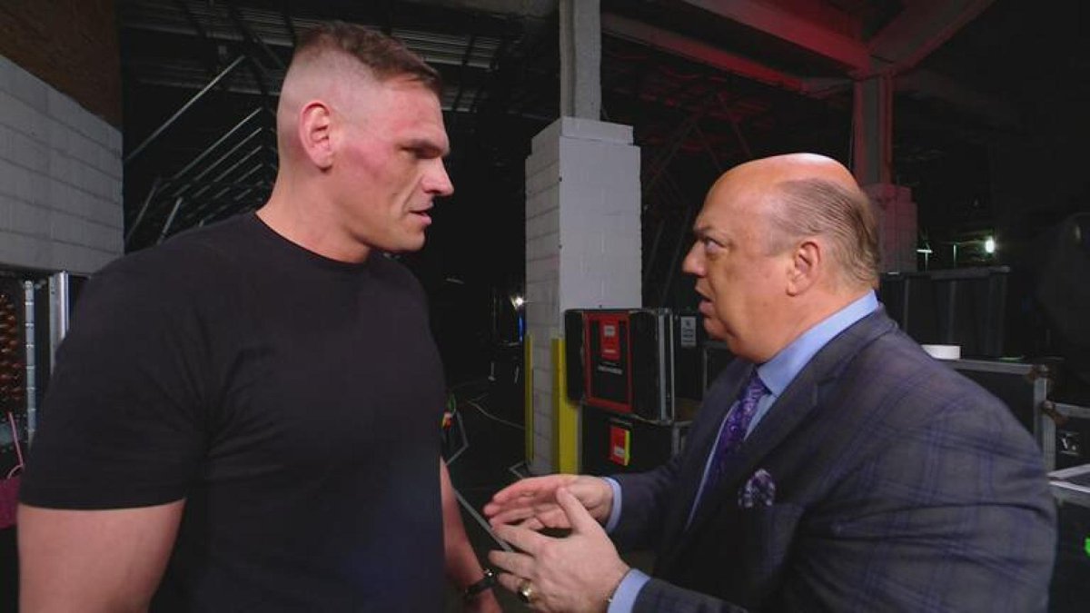 aaronrift's tweet image. Paul Heyman still owes Gunther a favor. Does Gunther demand that Brock Lesnar come out of retirement at SummerSlam in Minneapolis so he can do it himself? #WWE #WrestleMania