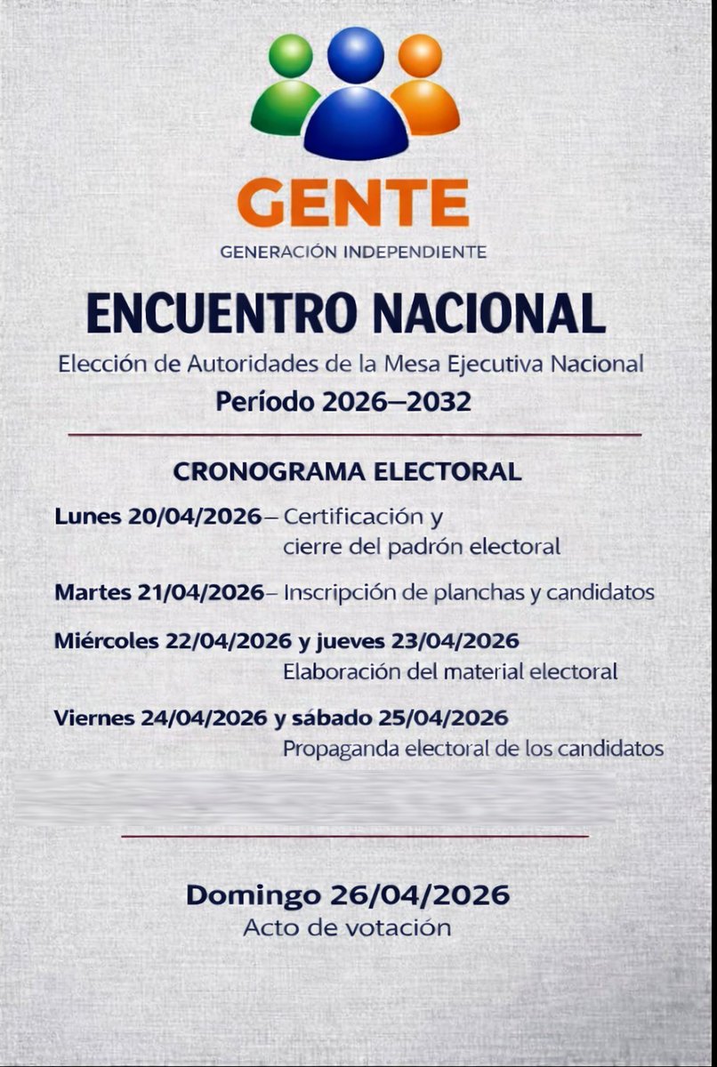 GENTE, Generación Independiente tweet media