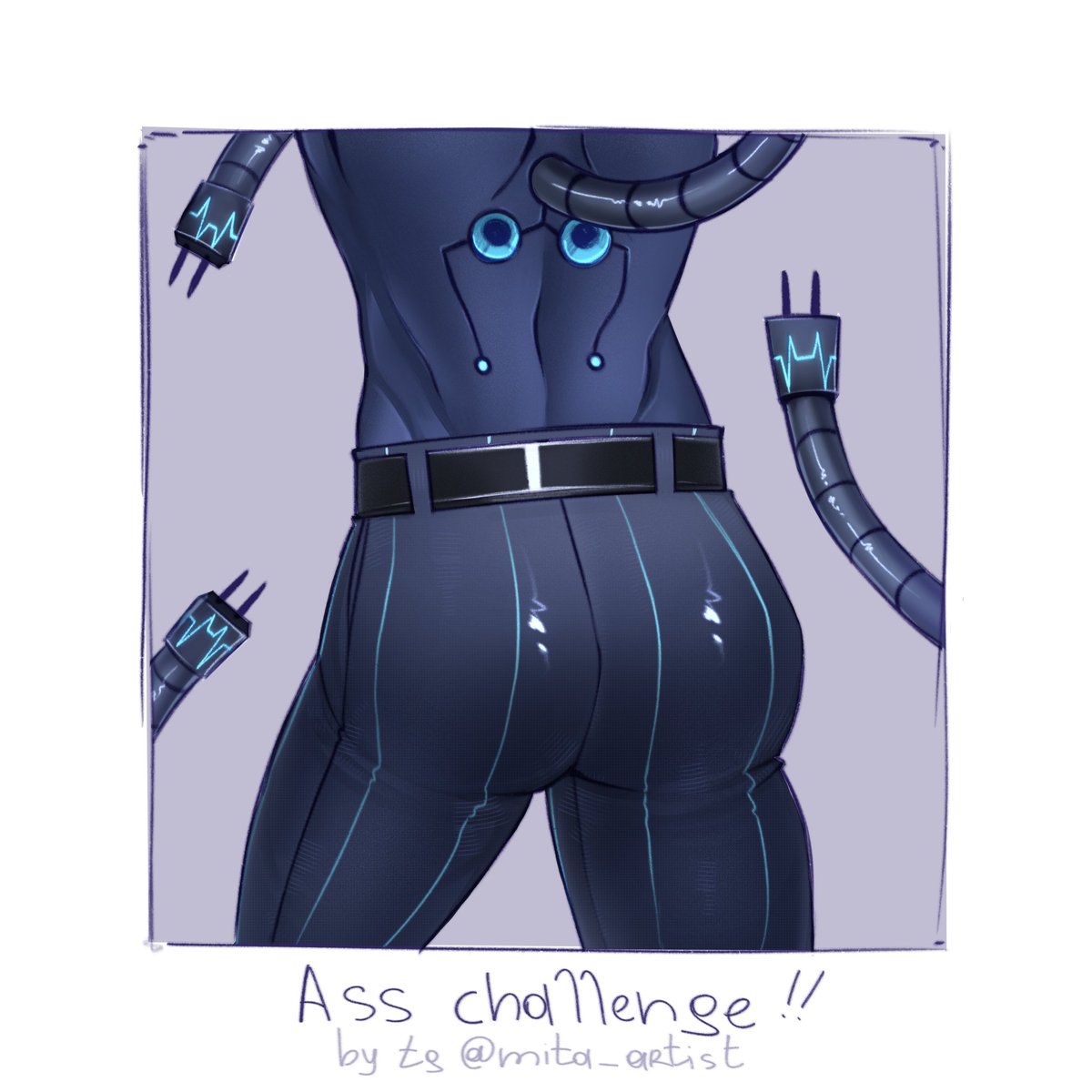 mitartist's tweet image. Shall we have an Ass-challenge? 
Draw the asses of your favorite characters!

#AssChallenge #Vox #HazbinHotel #HazbinHotelVox