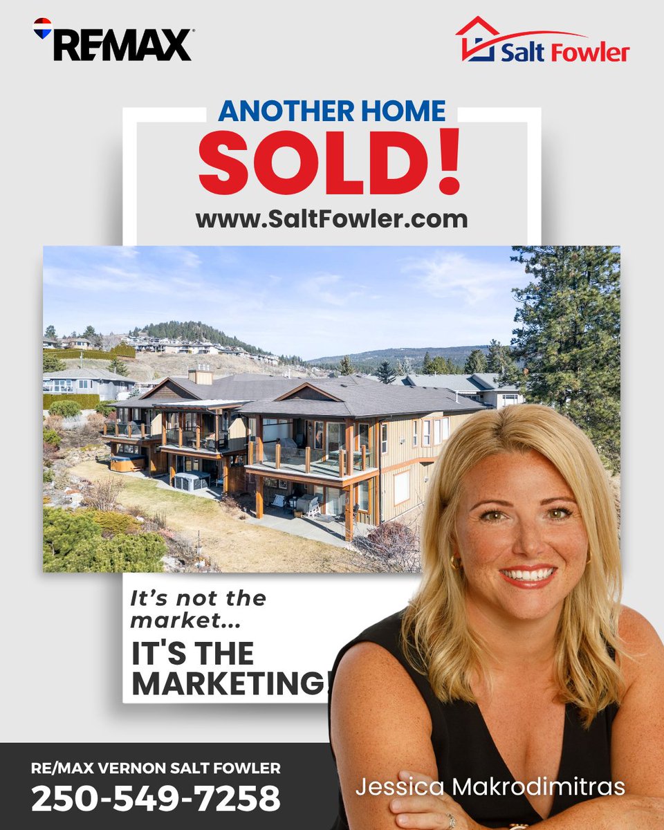 LisaSalt's tweet image. SOLD 🎉 Tucked away at the end of the road in the sought after Foothills, this beautifully maintained end unit townhome offered peace, privacy, and incredible valley and lake views. Congratulations to our Sellers on a successful sale.

#JustAddSalt #SaltFowler #Remax #Vernon