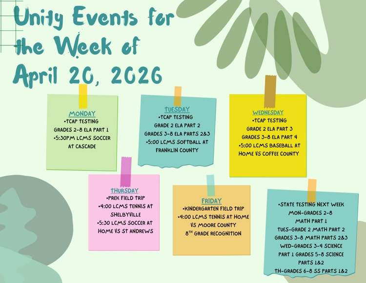 unitylions1's tweet photo. Events for the week https://t.co/1DENZJ24zh