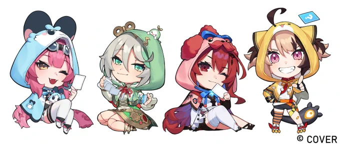 I was in charge of illustrating the Justice chibis for the Justice Girl's Night: Truth or Lie post! Thank you for the opportunity #holoJustice #JusticeGirlsNight