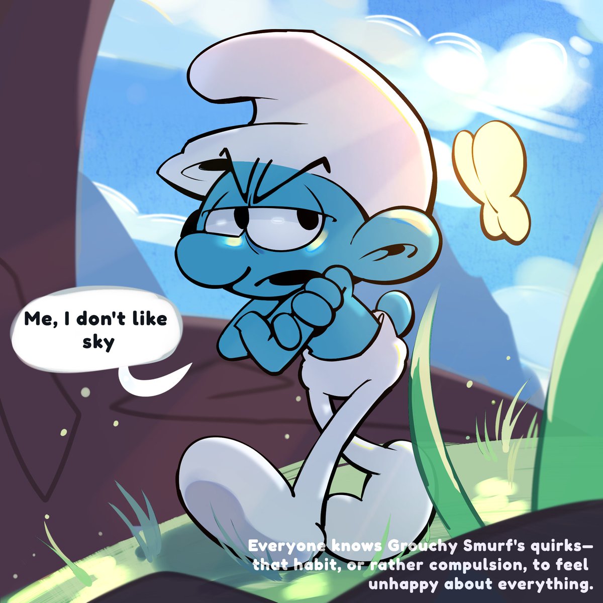 plupcloudy's tweet image. A BAD JOKE! ENG VER.
Grouchy X Jokey (smurf ship) Pt. 1/2

#oldcartoon #ship #fanmade #comic #minicomic #fancomic #yaoi