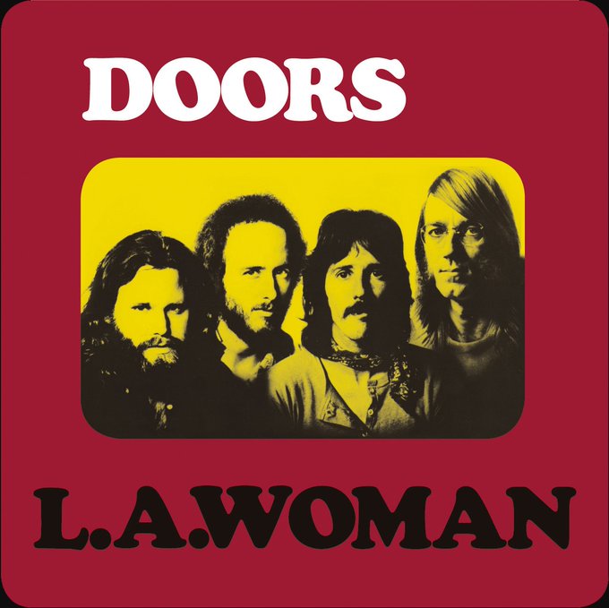 victorcadet's tweet image. Cierro con el 2do #AlbumDeHoy que nos trae recuerdos: "L.A.Woman", el 6to LP de la banda 🇺🇸 #TheDoors, lanzado el 19Abr1971, el último que grabó #JimMorrison, quien moriría 3 meses después en París.    

Disfruten, pues, como "jinetes en la tormenta"... youtube.com/playlist?list=…